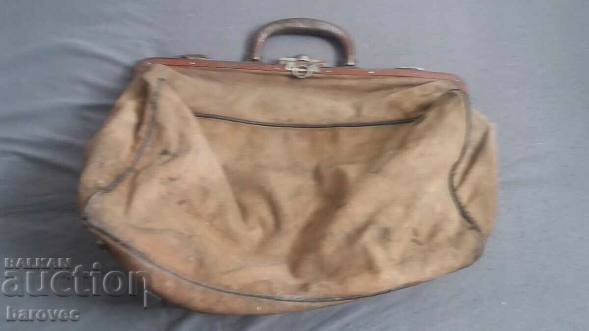 Old canvas bag