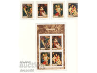 1977. Ниуе. Коледа - Питър Паул Рубенс, 1577-1640 + Блок.