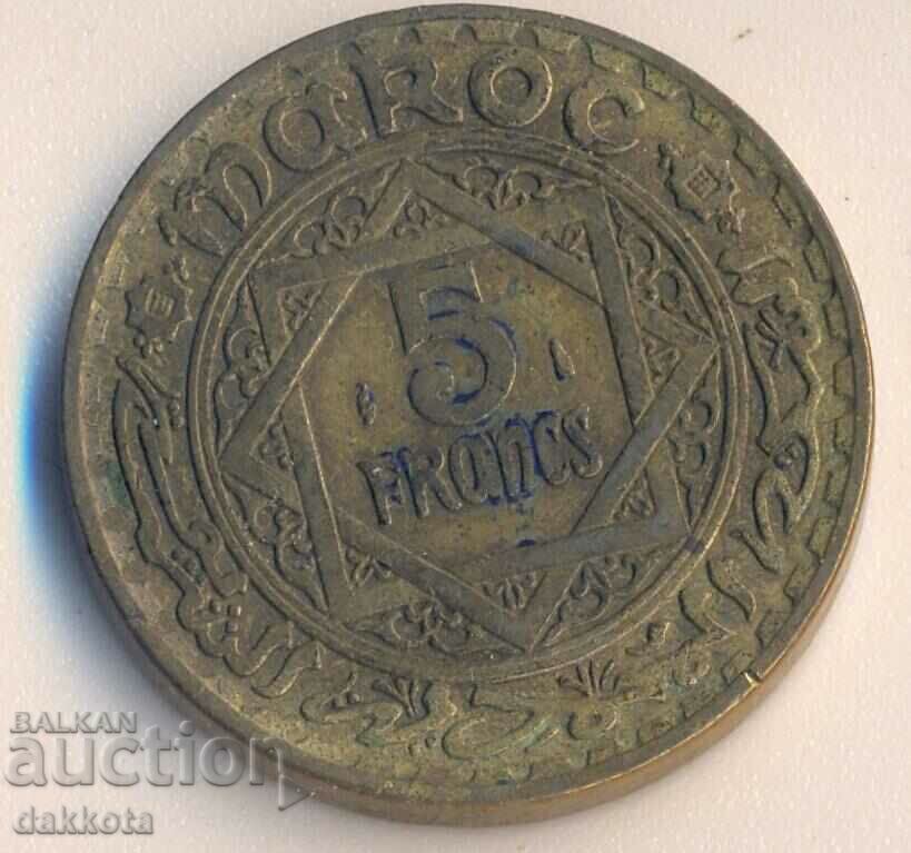 Мароко 5 франка 1946 година