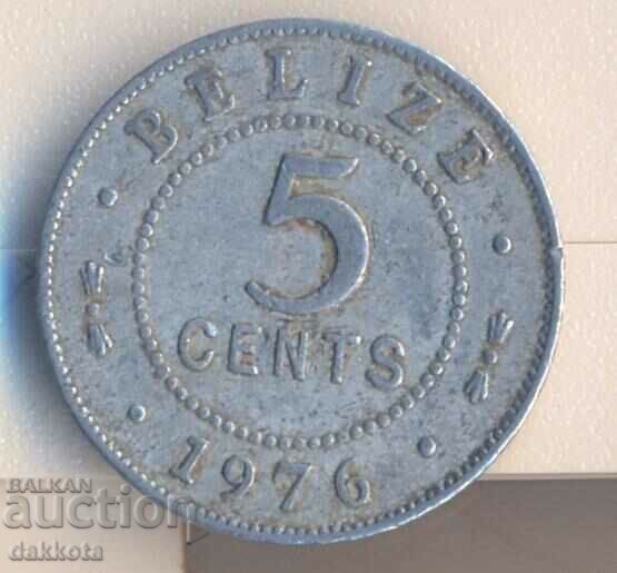 Belize 5 cents 1976