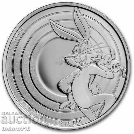 Silver 1 oz Bugs Bunny 2022 - Samoa