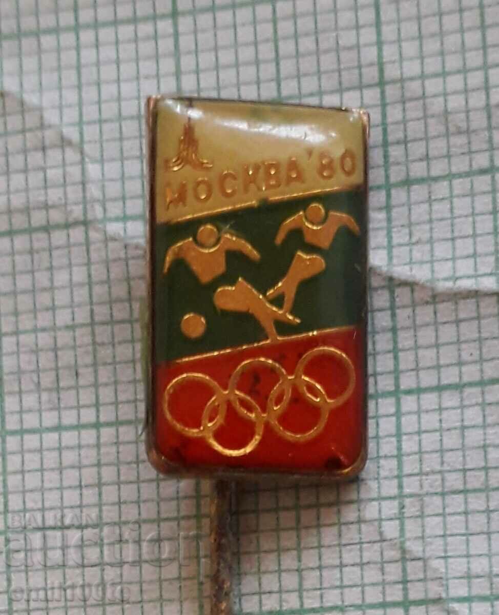 Badge - Olympics Moscow 80 Football