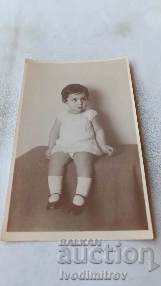 Снимка Пловдивъ Малко момиченце 1930
