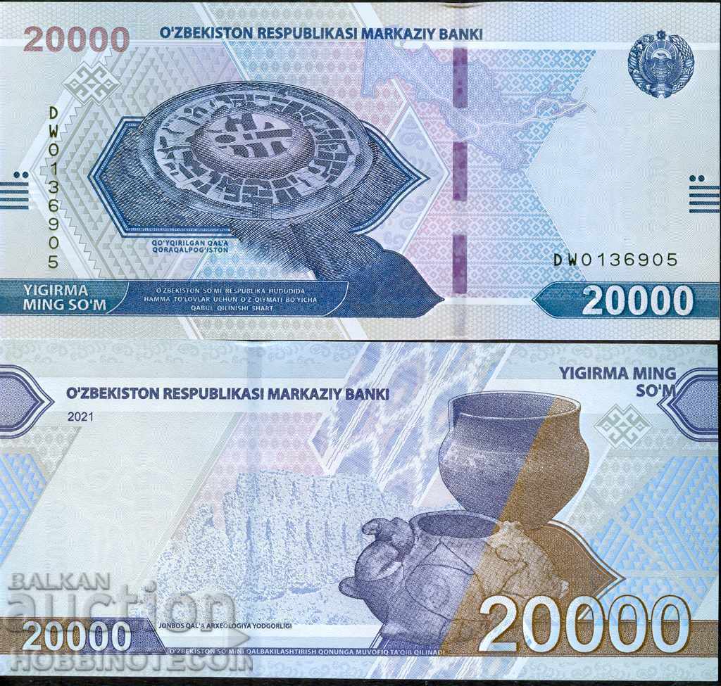 UZBEKISTAN OZBEKISTAN 20,000 Sum emission issue 2021 NEW UNC UZBEKISTAN OZBEKISTAN 20,000 Sum emission issue 2021 NEW UNC