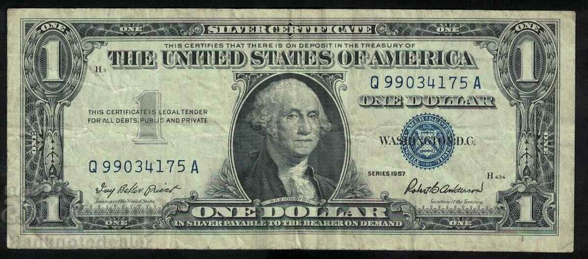 SUA 1 dolar 1957 Pick Ref 4175