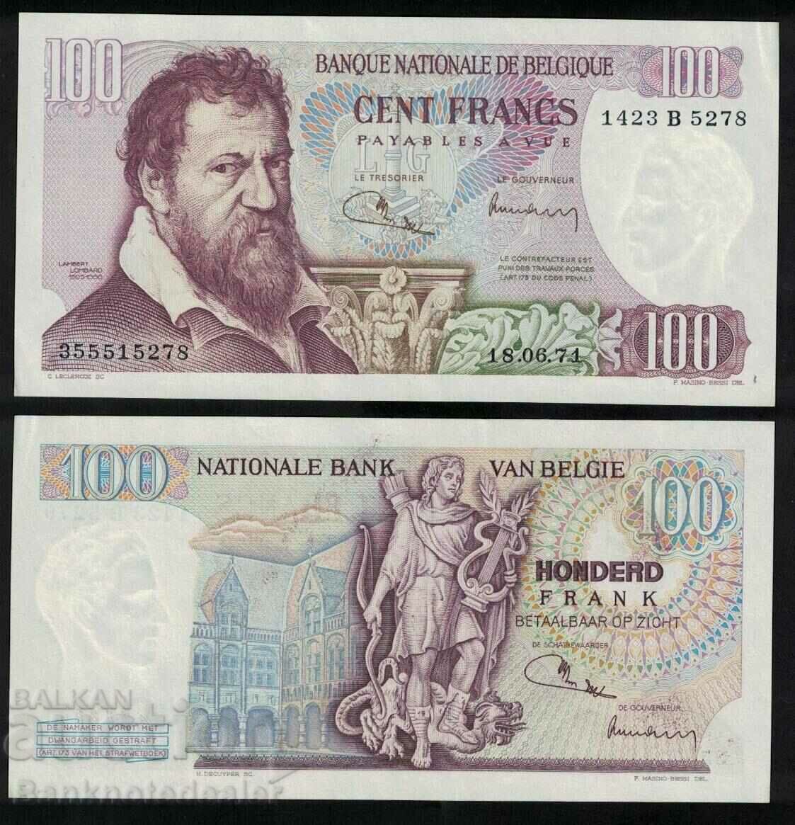 Belgium 100 francs 1974 Pick 134a Ref 5278