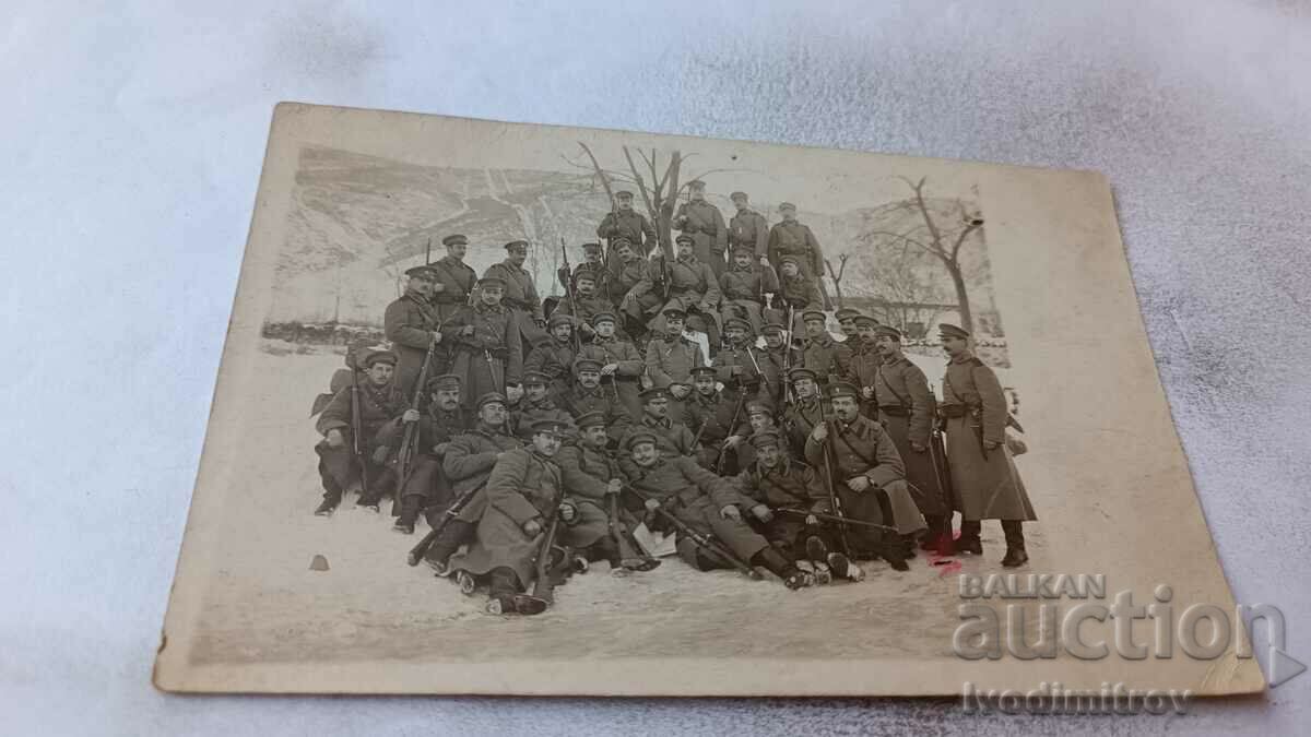 Photo Sofia Boyana Officers and soldiers at a tactics lesson 1914