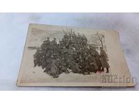 Fotografie Sofia Boyana Ofițeri și soldați din Uros sub tactică 1914