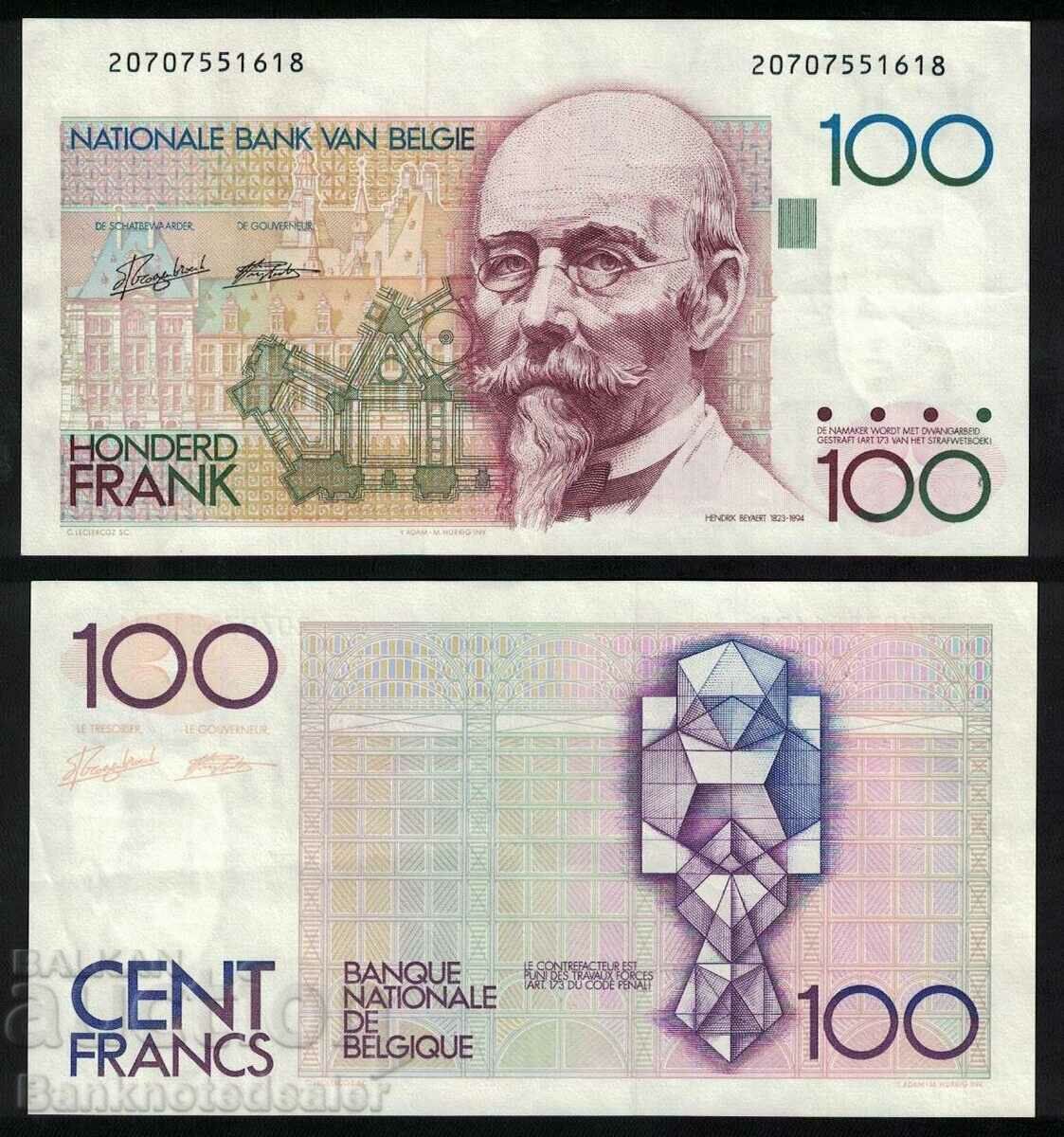 Belgium 100 Francs 1980 Pick 142 Ref 1618