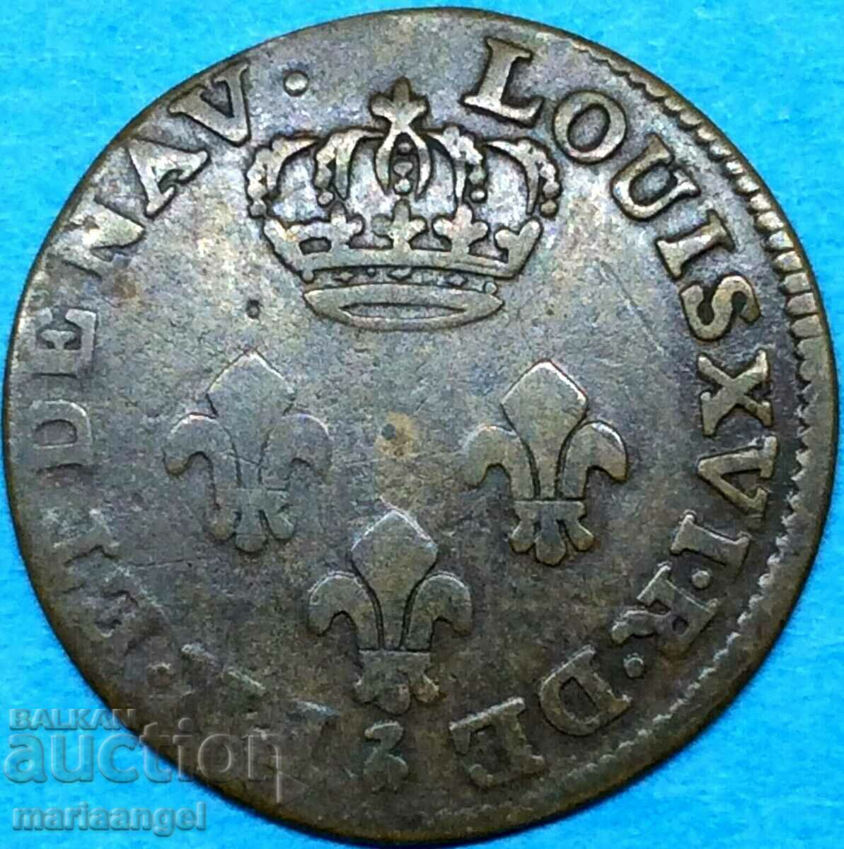 France 1782 2 sou Louis XVI