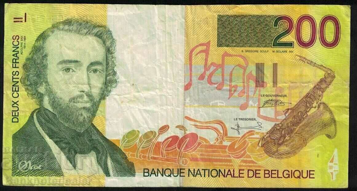 Belgium 200 Francs 1995 Pick 148 Ref 5625