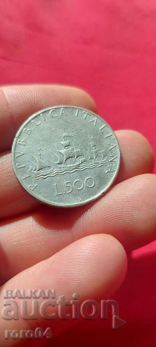 500 LIRES - 1966 - ITALY with price 22.49 BGN | € 11.50 500 LIRES - 1966 - ITALY with price 22.49 BGN | € 11.50