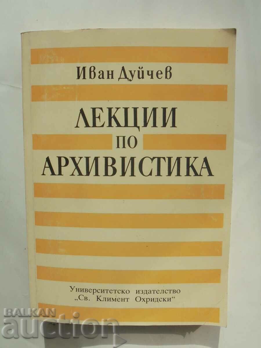 Prelegeri despre arhivism - Ivan Duychev 1993.