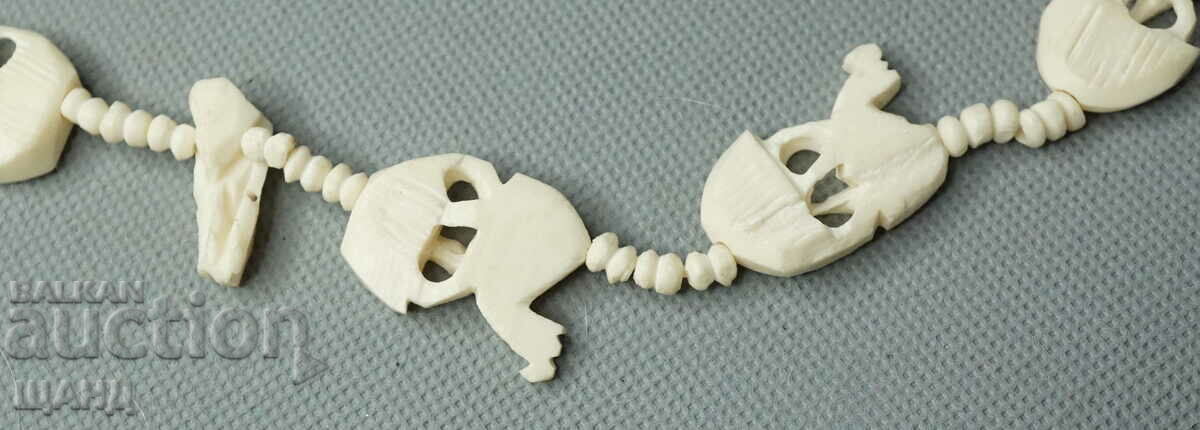 Beautiful African Necklace made of bone jewel camels with price 7.00 BGN | € 3.58