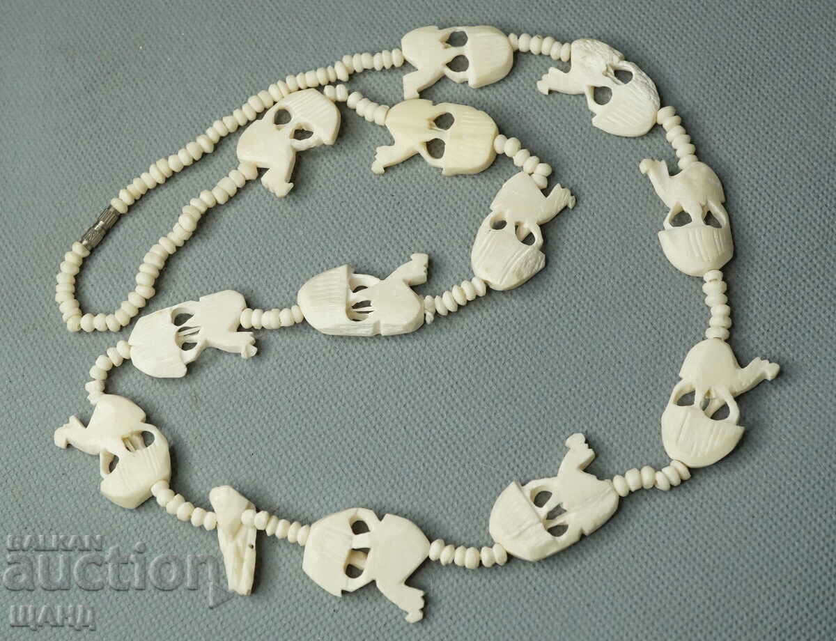 Beautiful African Necklace made of bone jewel camels