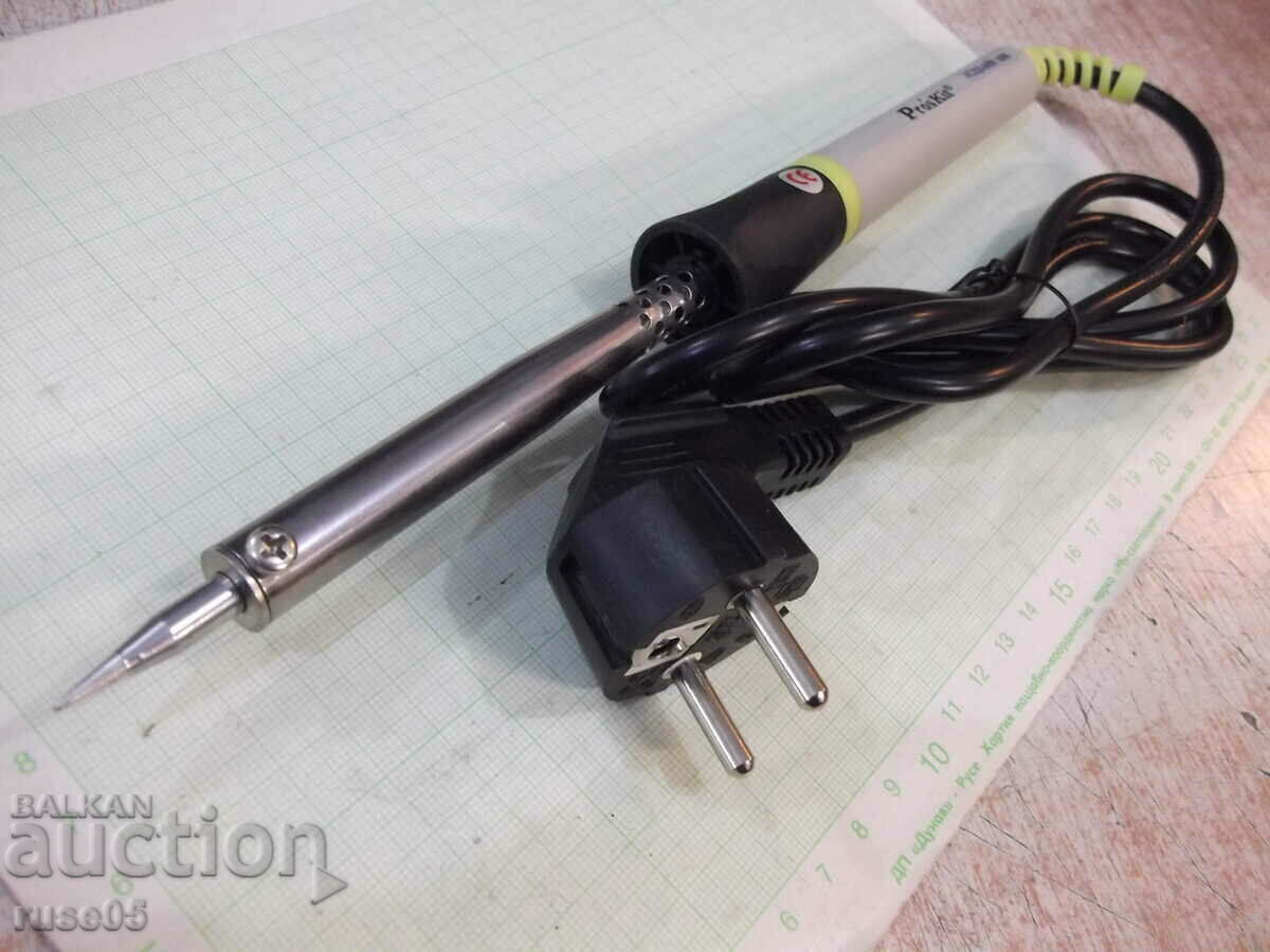 Auction Soldering iron "Pro'sKit" electric new working Auction Soldering iron "Pro'sKit" electric new working