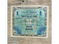 Germany 1 stamp 1944, 9 digits in number, with J