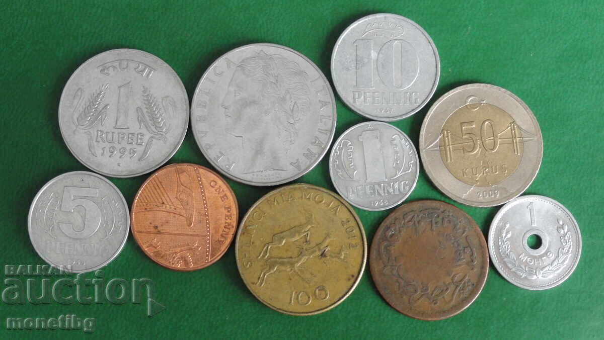 Coins (10 pieces) with price 4.40 BGN | € 2.25