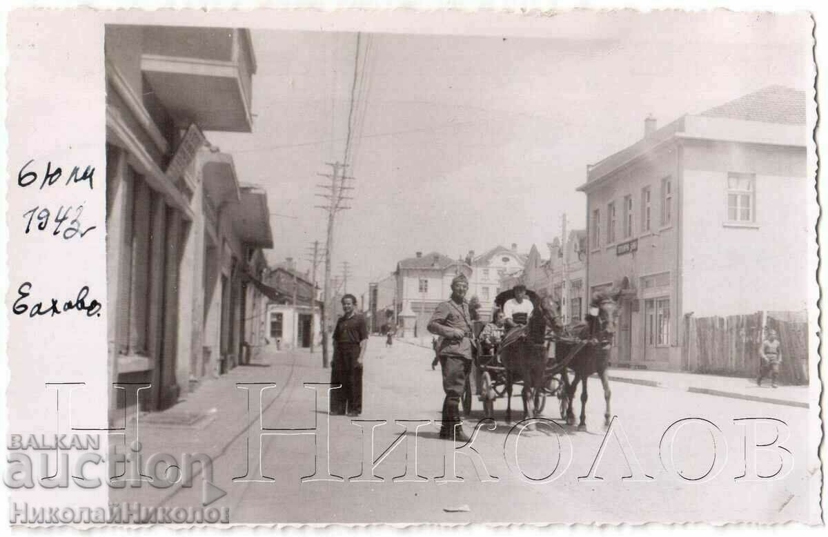 1943 OLD CARD MILITARY ELHOVO STREET TRGOVSKA G378