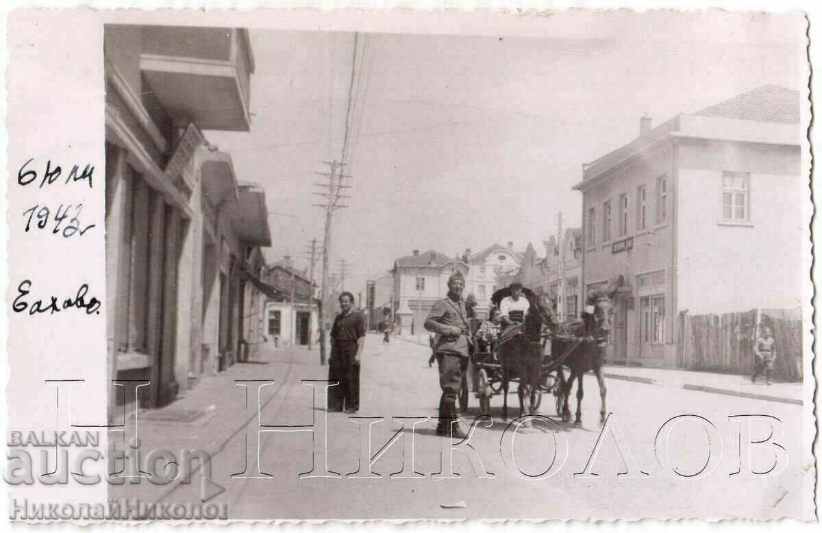 1943 CARD VECHI MILITAR STRADA ELHOVO TRGOVSKA G378