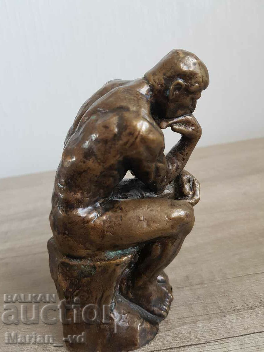 Delivery of Old bronze figure "The Thinker" Delivery of Old bronze figure "The Thinker"