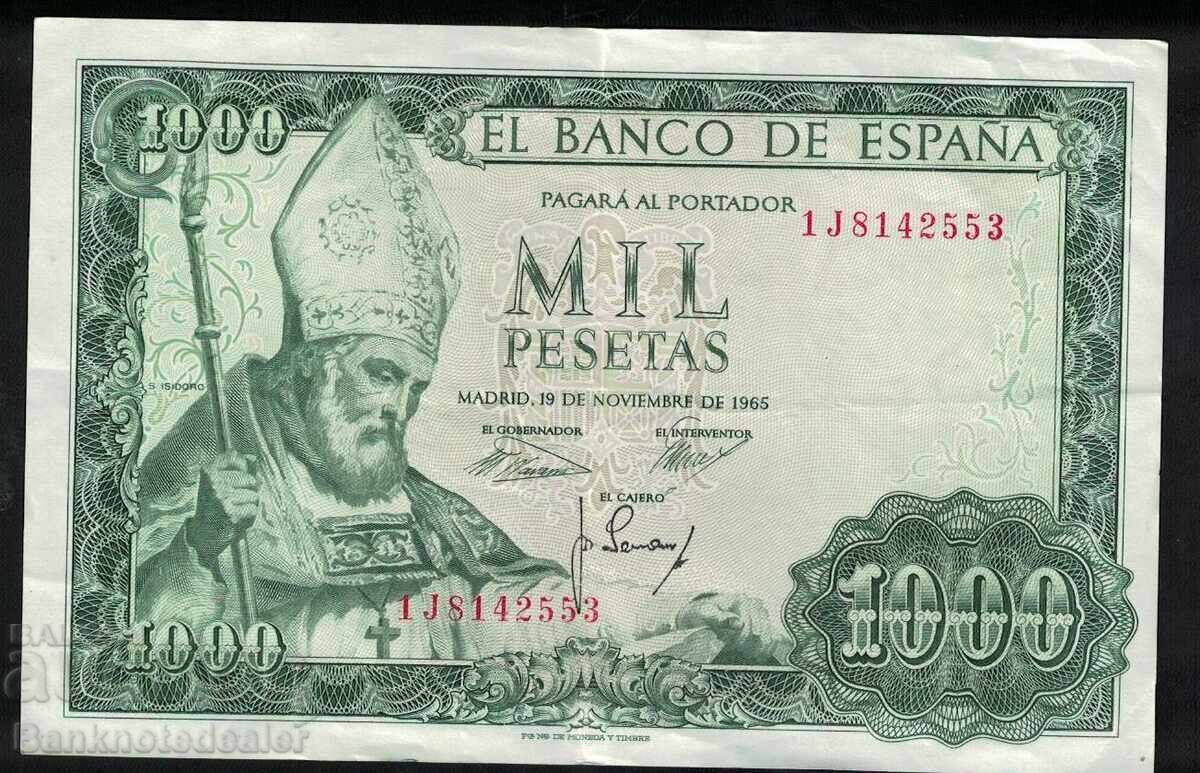 Spania 1000 Pesetas 1965 Pick 151 Ref 2553