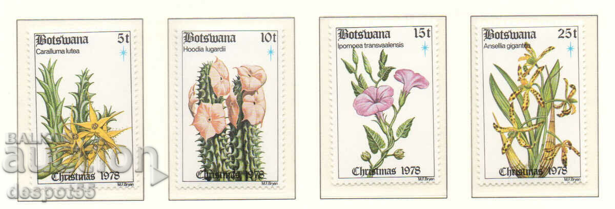 1978. Botswana. Christmas - Flowers.