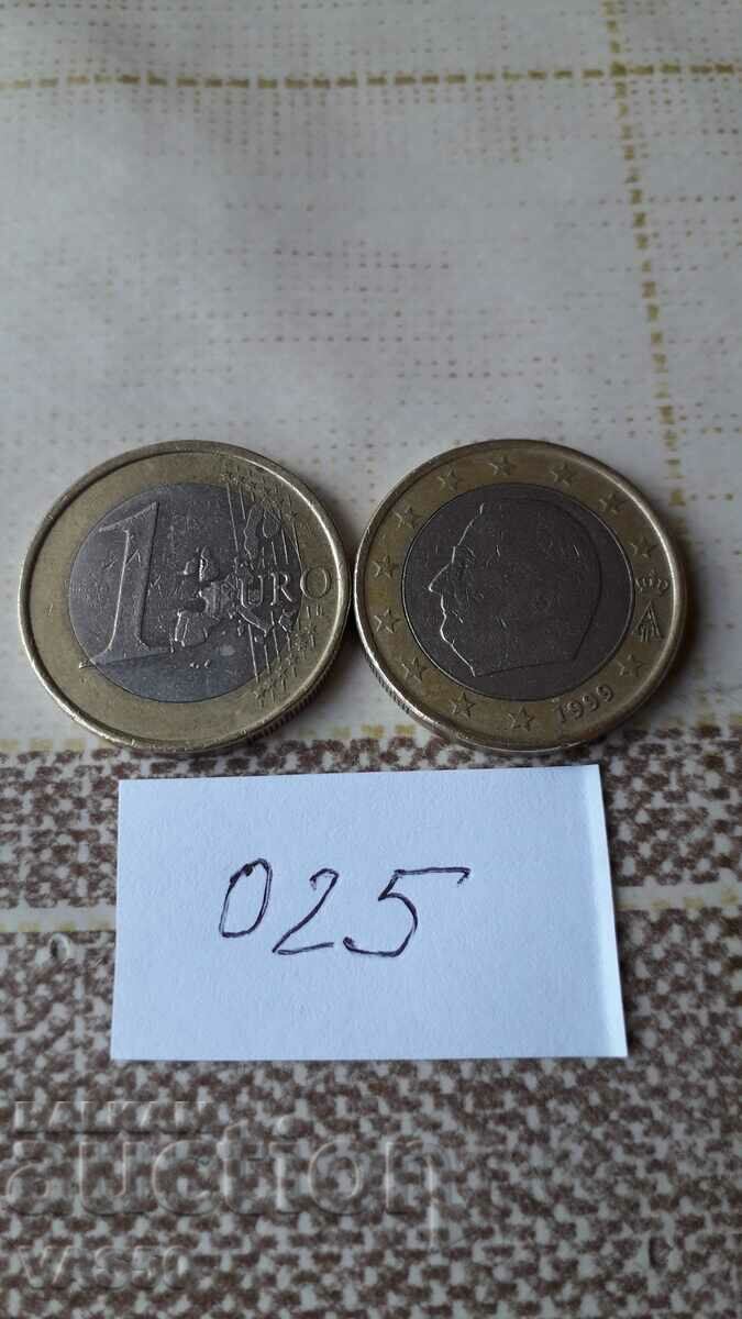 BELGIUM 1 euro 1999