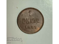 Russia for Finland 1 penny 1911 year e29