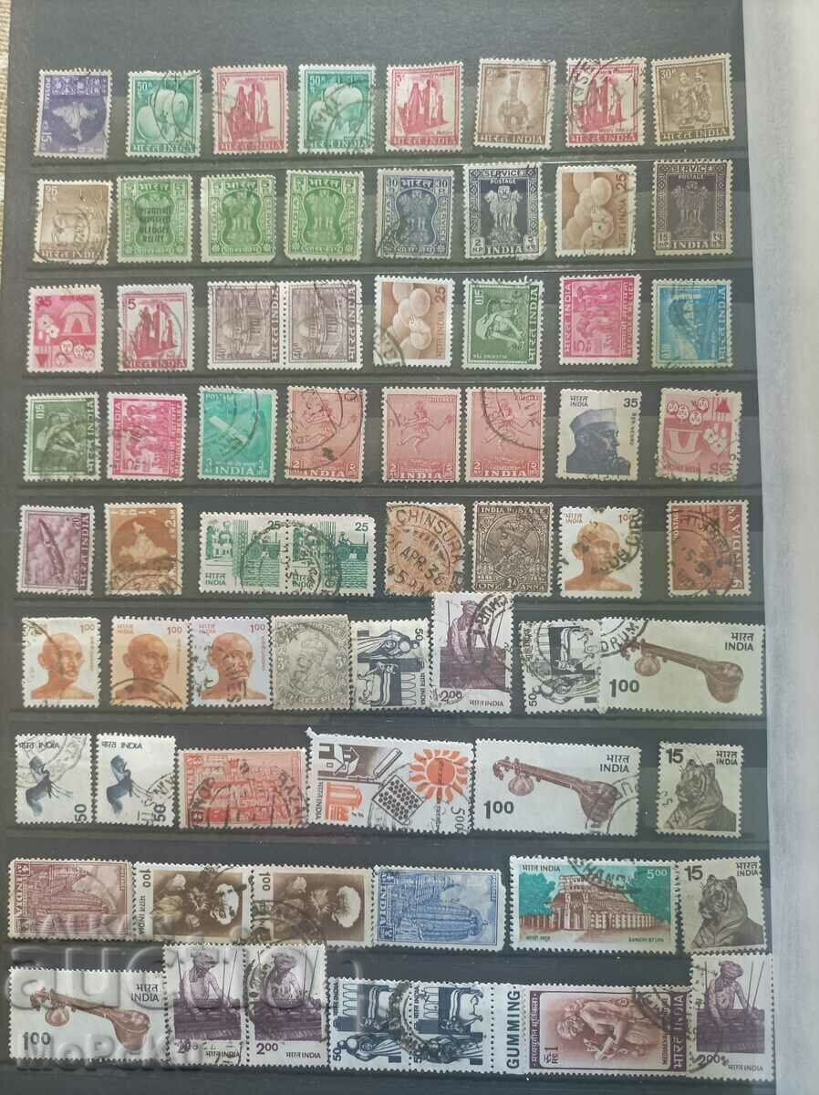 timbre poștale India
