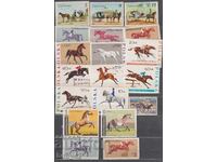 Коне - 19 пощенски марки