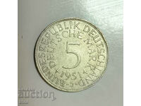 Γερμανία 5 γραμματόσημα 1951 έτος "J" Αμβούργο e238