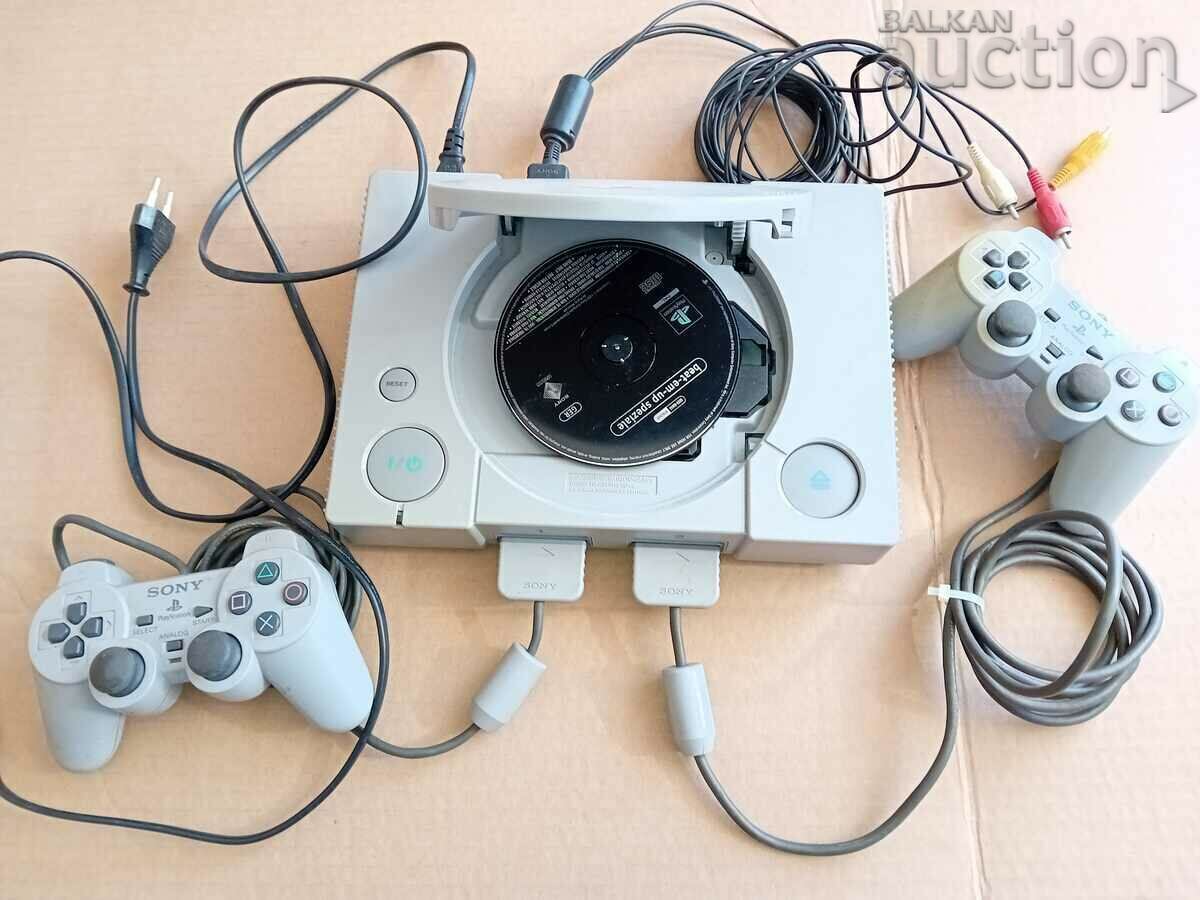Auction  Playstation 1 SONY with game retro vintage working