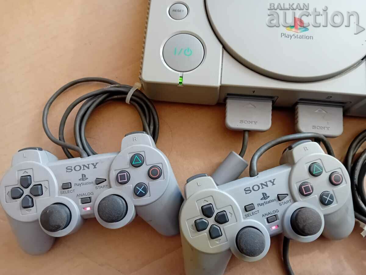 Playstation 1 SONY with game retro vintage working - 5