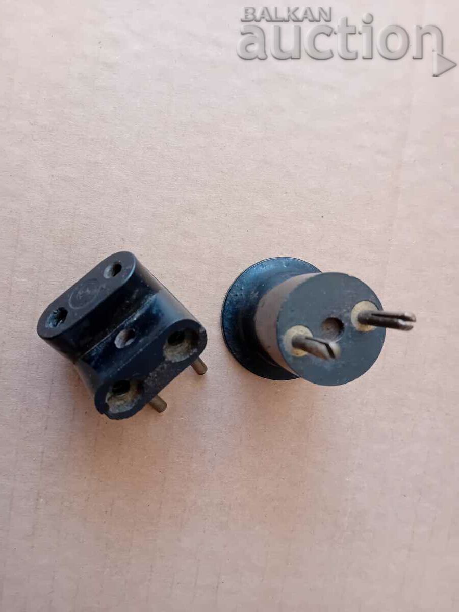 Delivery of bakelite plug and socket retro vintage lot Delivery of bakelite plug and socket retro vintage lot