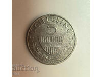 Austria 5 shillings 1987 year e112