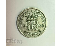 Great Britain 6 pence 1944 year e124