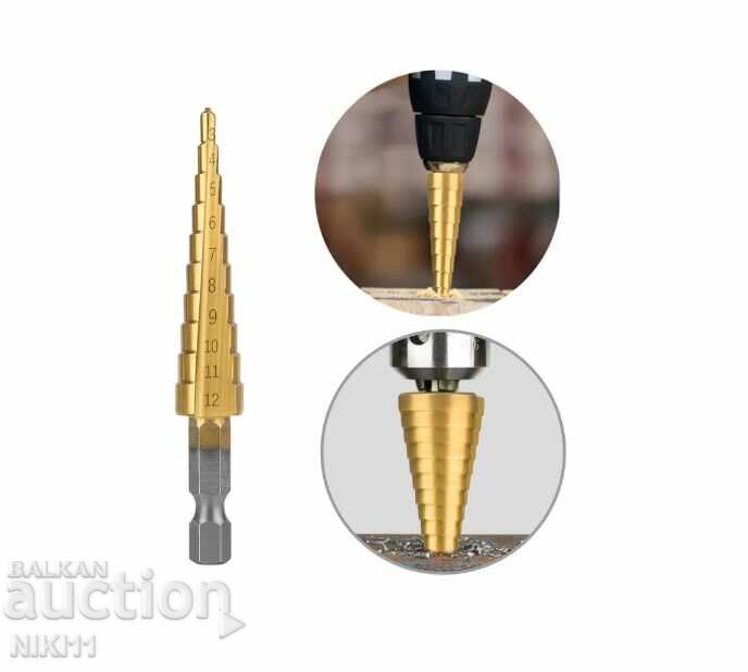 3 buc. Burghie cu con în caz, burghiu cu con cu preț 18.00 BGN | € 9.20