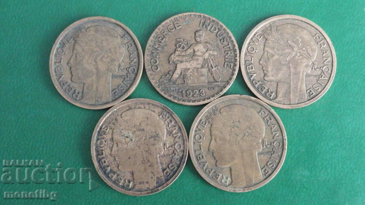 France 1923-1939 - 1 franc (5 pieces) - 5