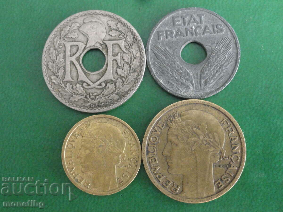 France 1932-1942 - Coins (4 pieces) - 6 France 1932-1942 - Coins (4 pieces) - 6