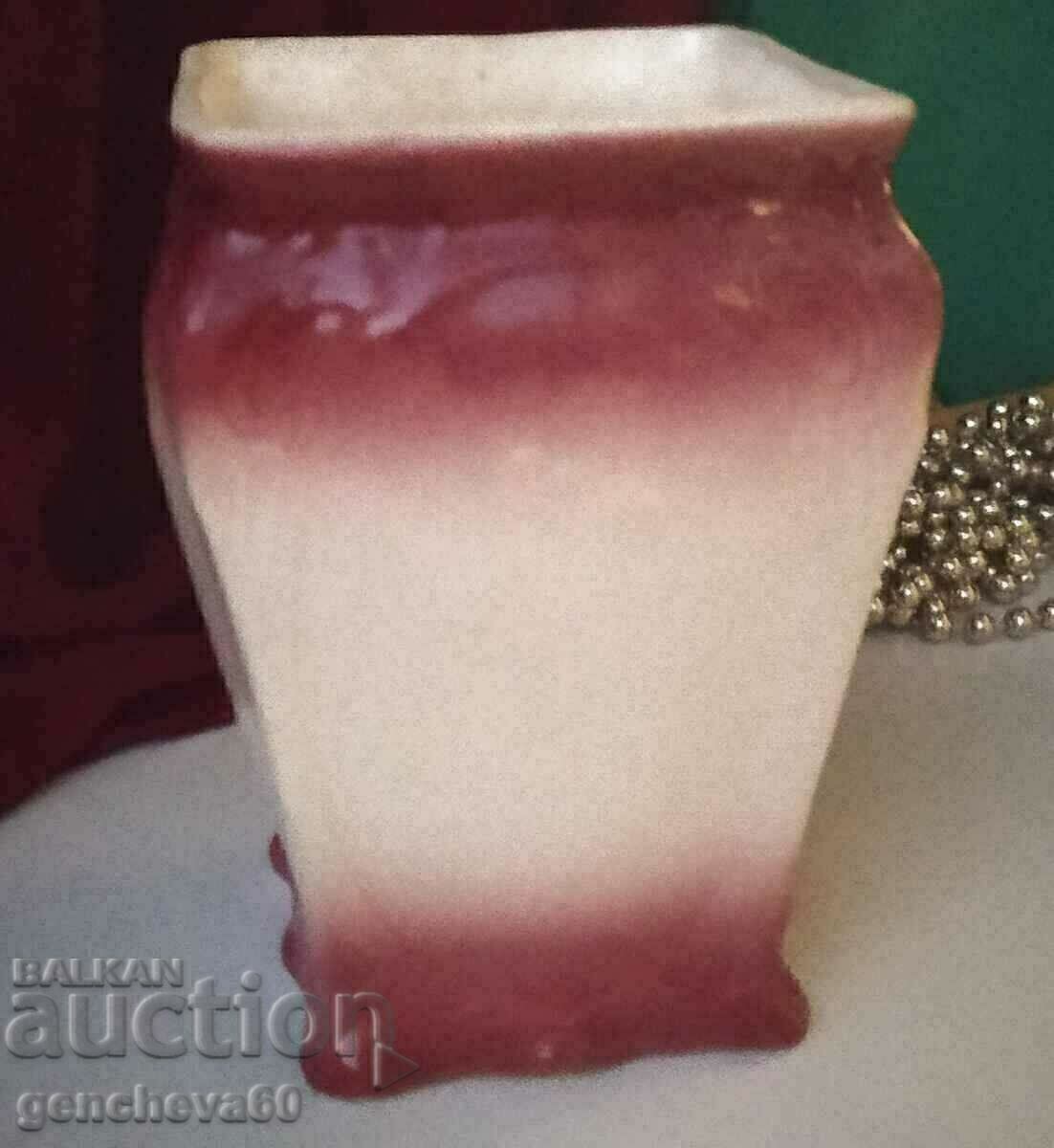 Retro planter made of white glazed ceramic - 7 Retro planter made of white glazed ceramic - 7