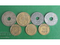 Франция 1932-1942г. - Монети (7 броя)
