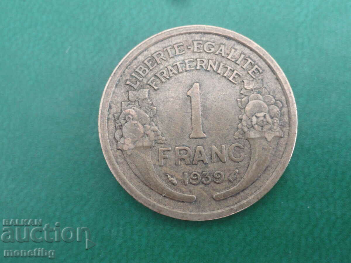 Франция 1939г. - 1 франк - 6 Франция 1939г. - 1 франк - 6
