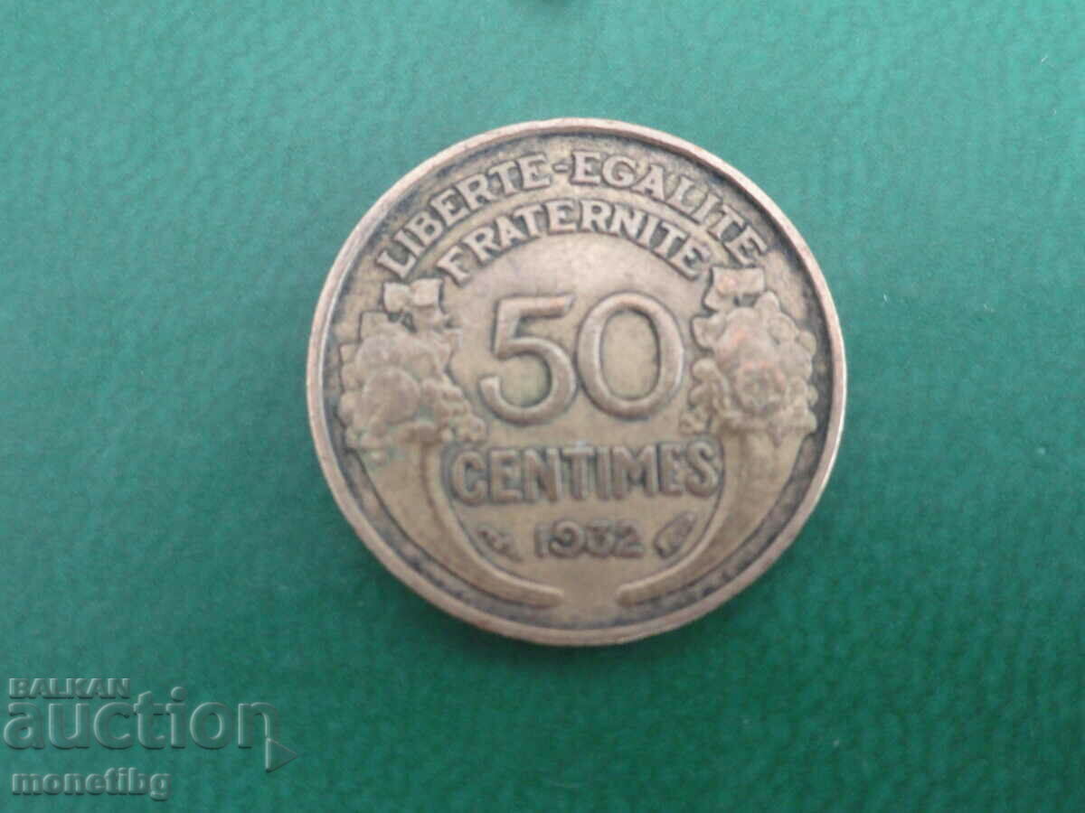 Livrarea Franța 1932 - 50 de centimi Livrarea Franța 1932 - 50 de centimi