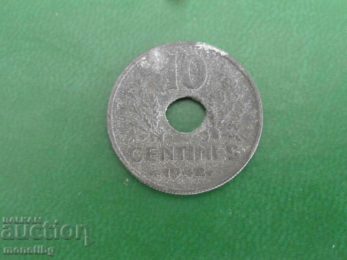 Γαλλία 1942 - 10 εκατοστά