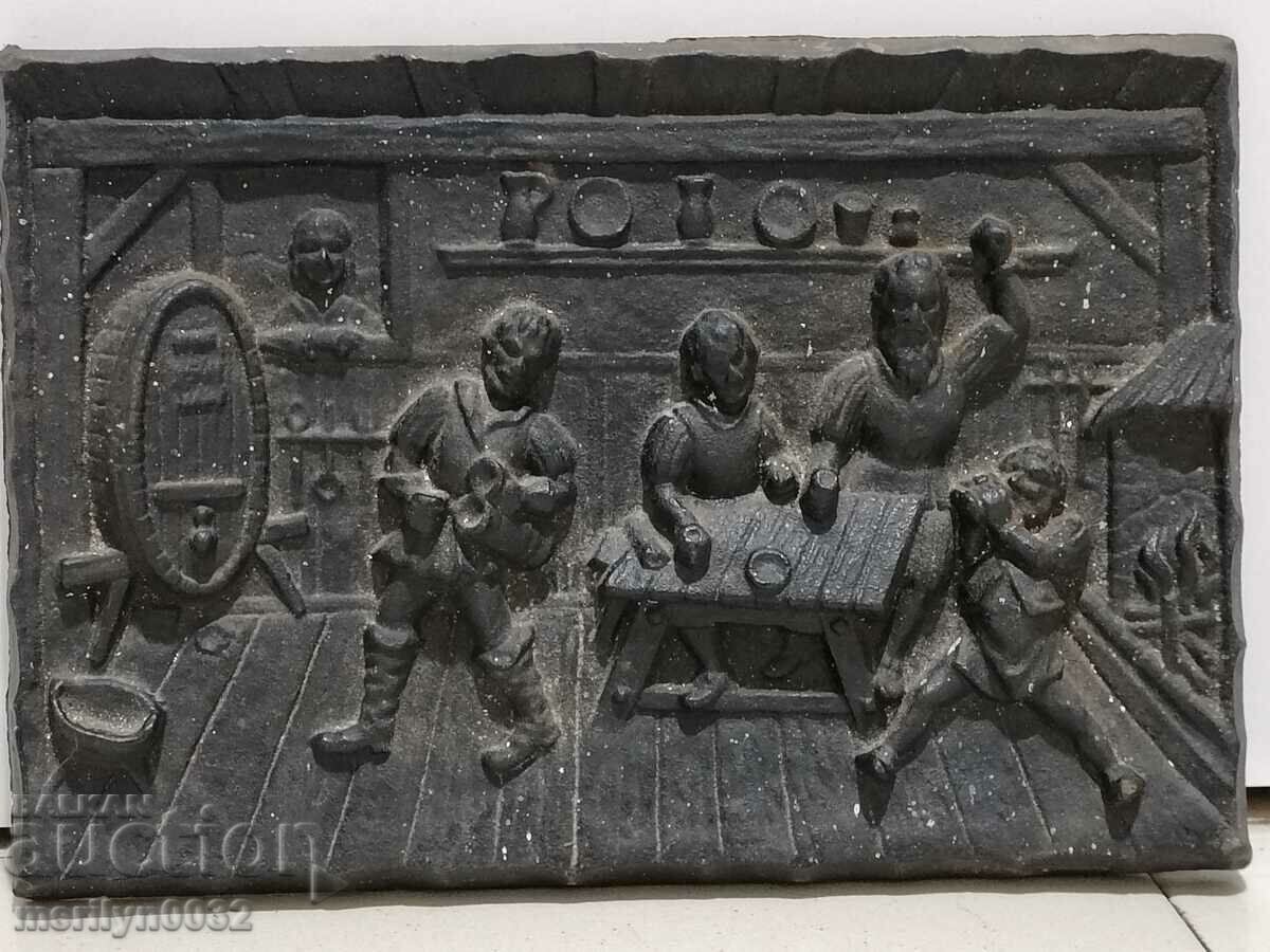 Cast iron panel figural cast iron figure late 19th century with price 129.00 BGN | € 65.96 Cast iron panel figural cast iron figure late 19th century with price 129.00 BGN | € 65.96