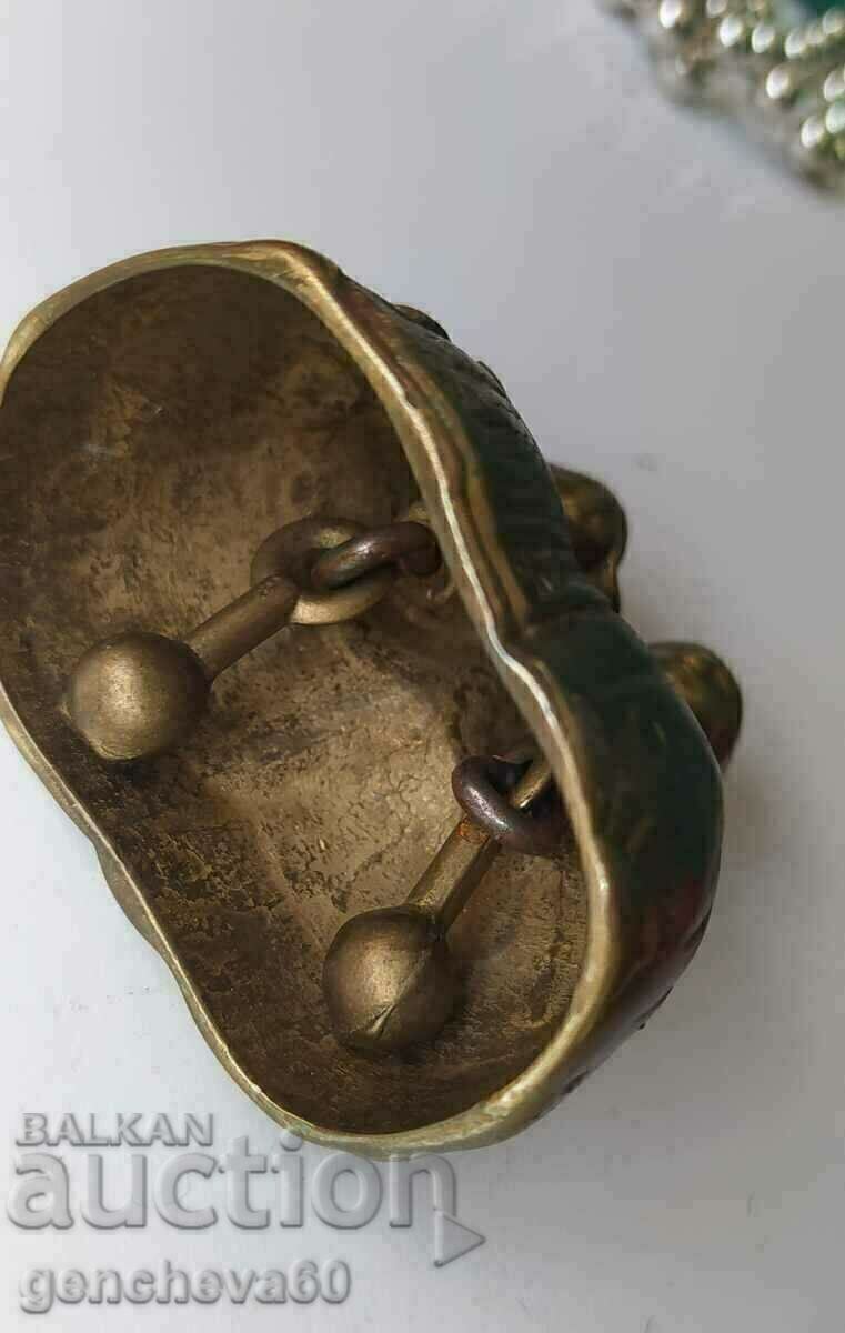 Auction  A rare vintage pair of collectible brass bells