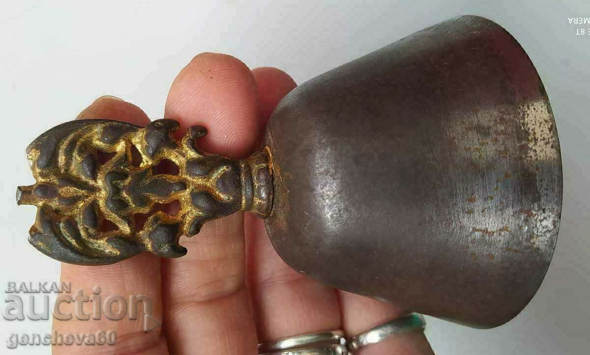 Old metal school bell, bell - 6 Old metal school bell, bell - 6