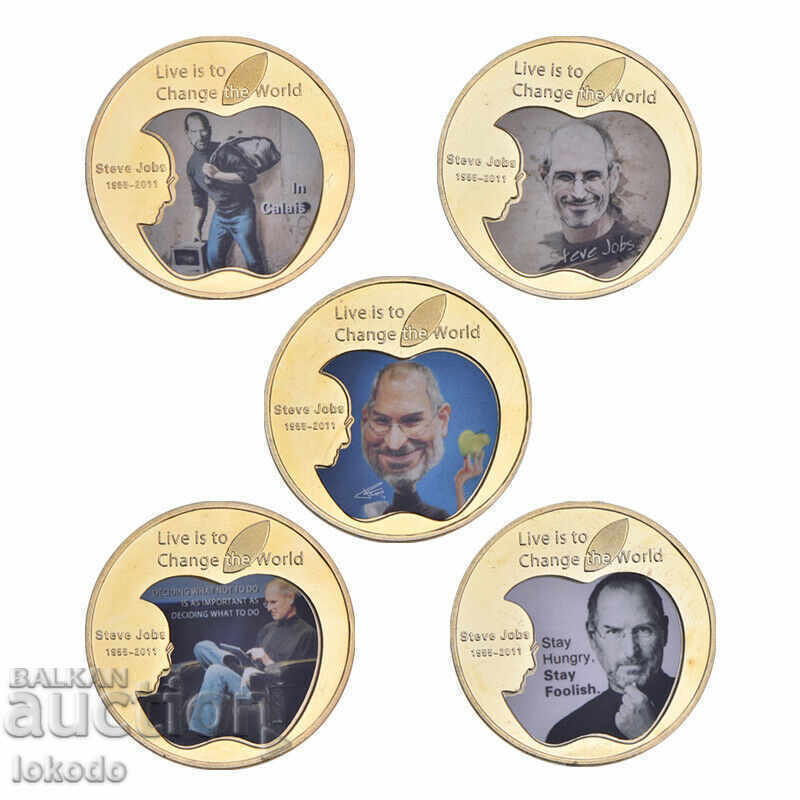 Steve Jobs and Apple.Collection Set Coins + Certificate.