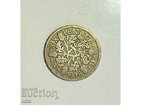 Great Britain 6 pence 1928 year e60
